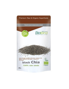 Black chia seed/Semillas de Chia Negra bio 400g Biotona